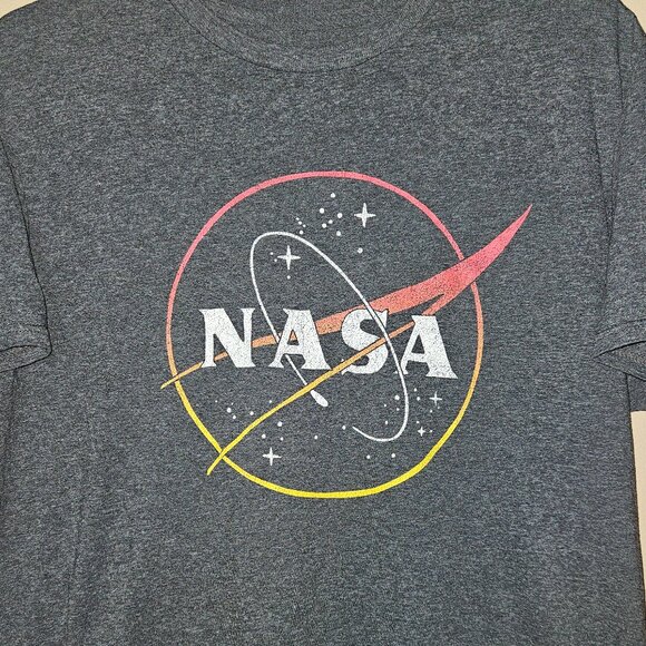 NASA by FifthSun Large Gray T-Shirt - Picture 1 of 6